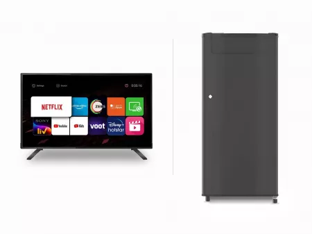Smart LED TV and Fridge Combo